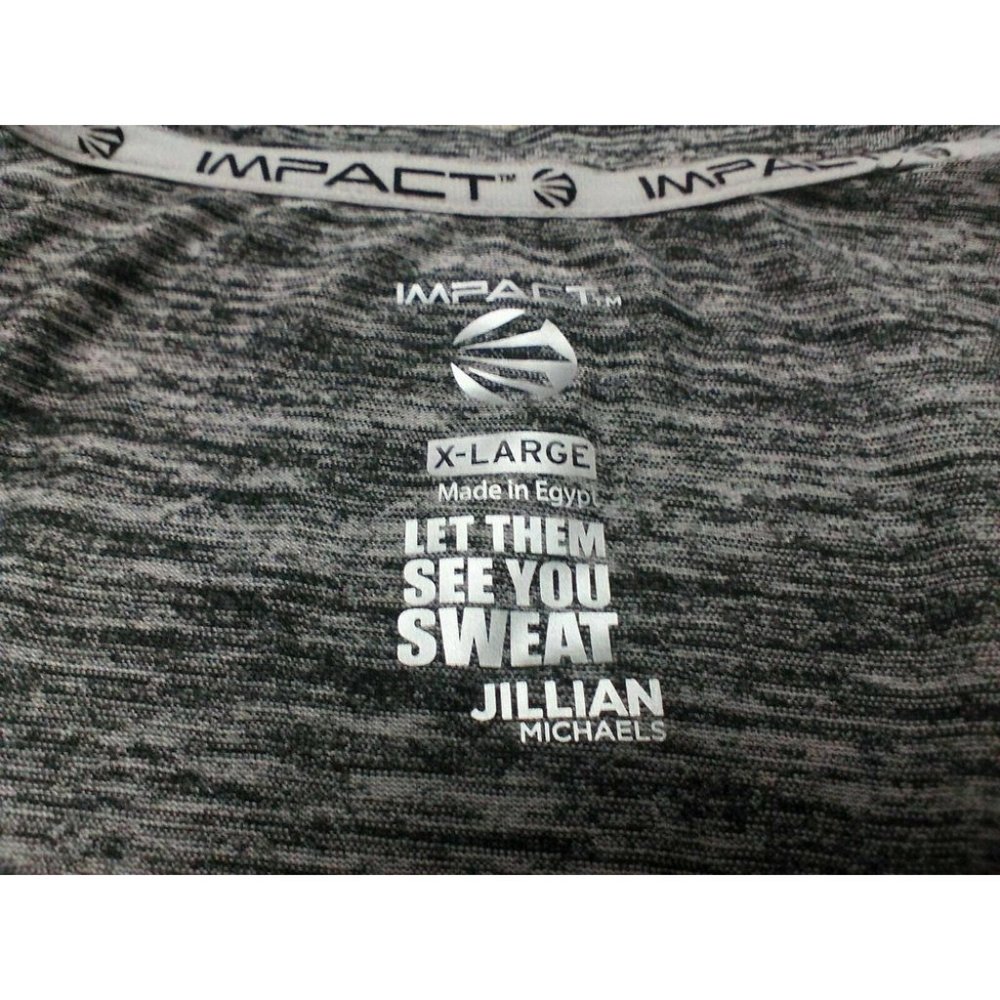 Jillian Michaels Women's IMPACT Tie Bottom Comfort Pullover Gray Shirt (Size XL) - Picture 10 of 16